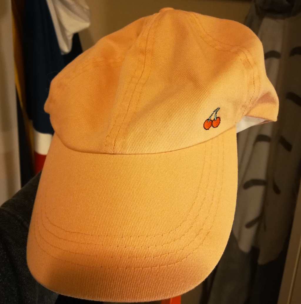 Pink Cap With Ribbon